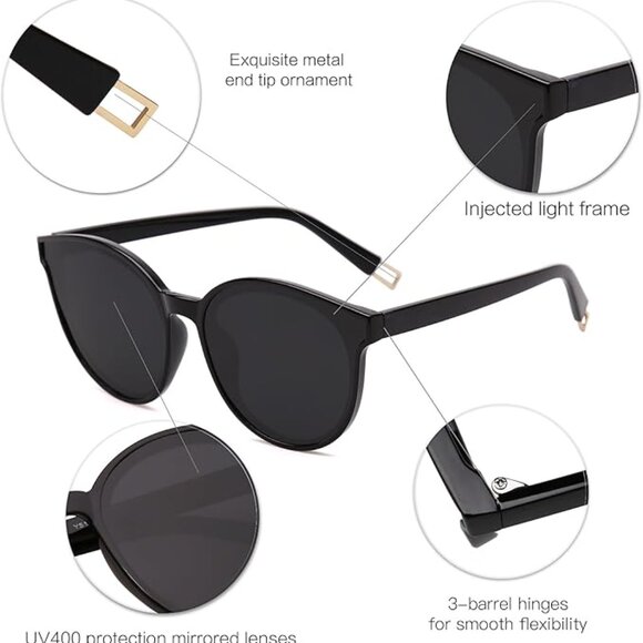 Oversized Round Sunglasses for Women and Men main image 4